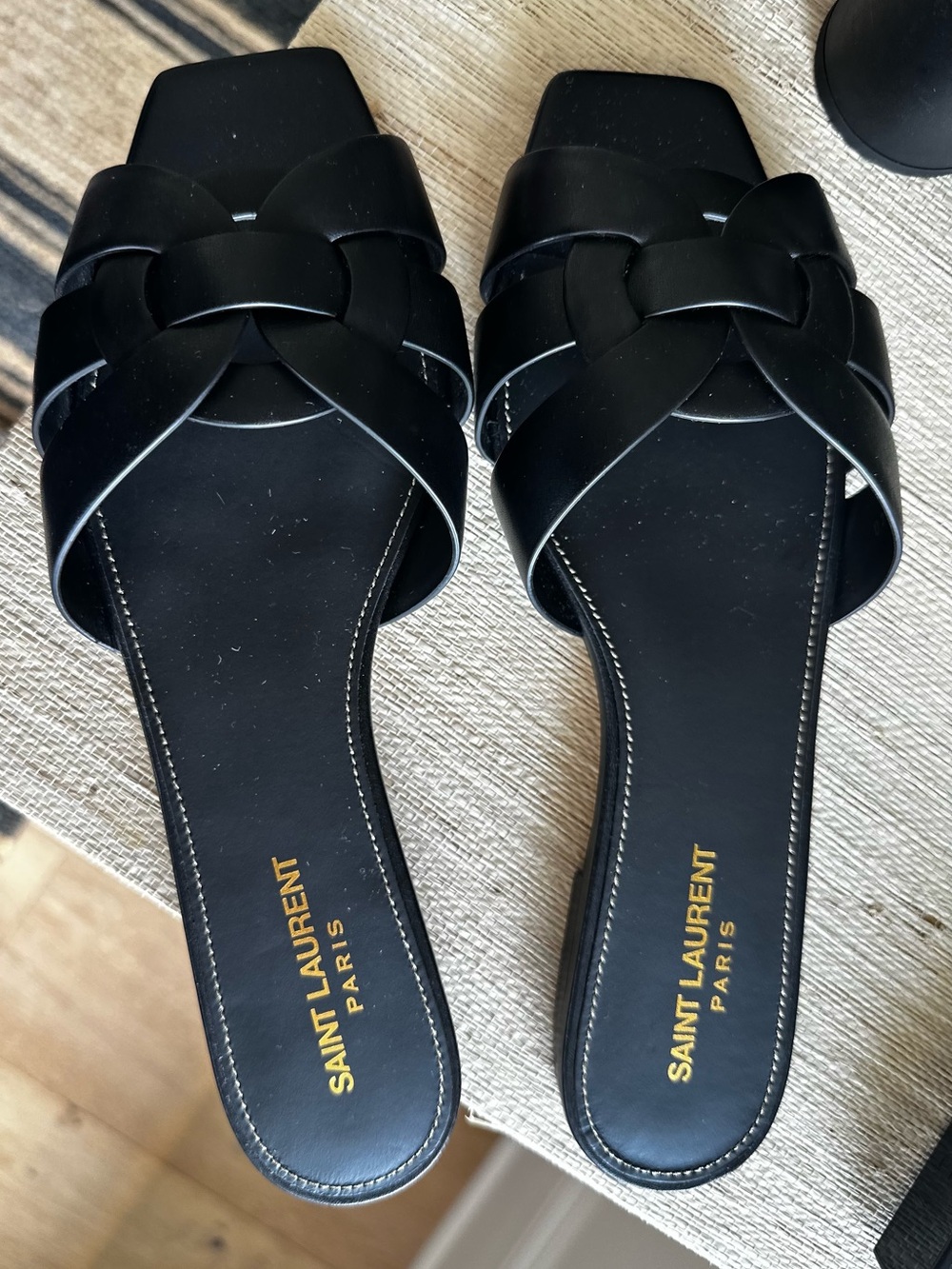 Saint Laurent Tribute Nu Pieds Slide-Size 40